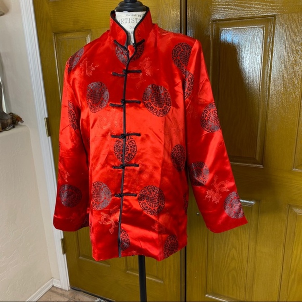 Asian Inspired Embrodery Blazer M